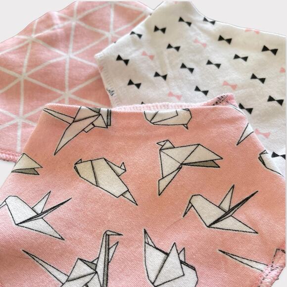 Hudson Baby Unisex Cotton Bib Set of 3 – Soft & Absorbent (One Size) - Picture 2 of 4